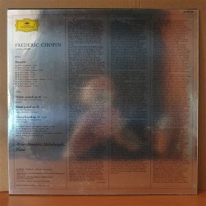 ARTURO BENEDETTI MICELANGELI / CHOPIN: 10 MAZURKAS, PRELUDE OP. 45, BALLADE OP. 23, SCHERZO OP. 31 - LP 2.EL PLAK