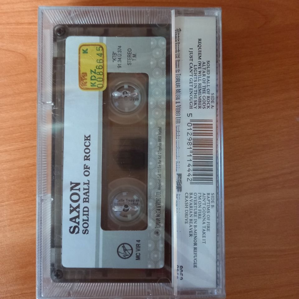 SAXON - SOLID BALL OF ROCK (1991) - KASET SIFIR
