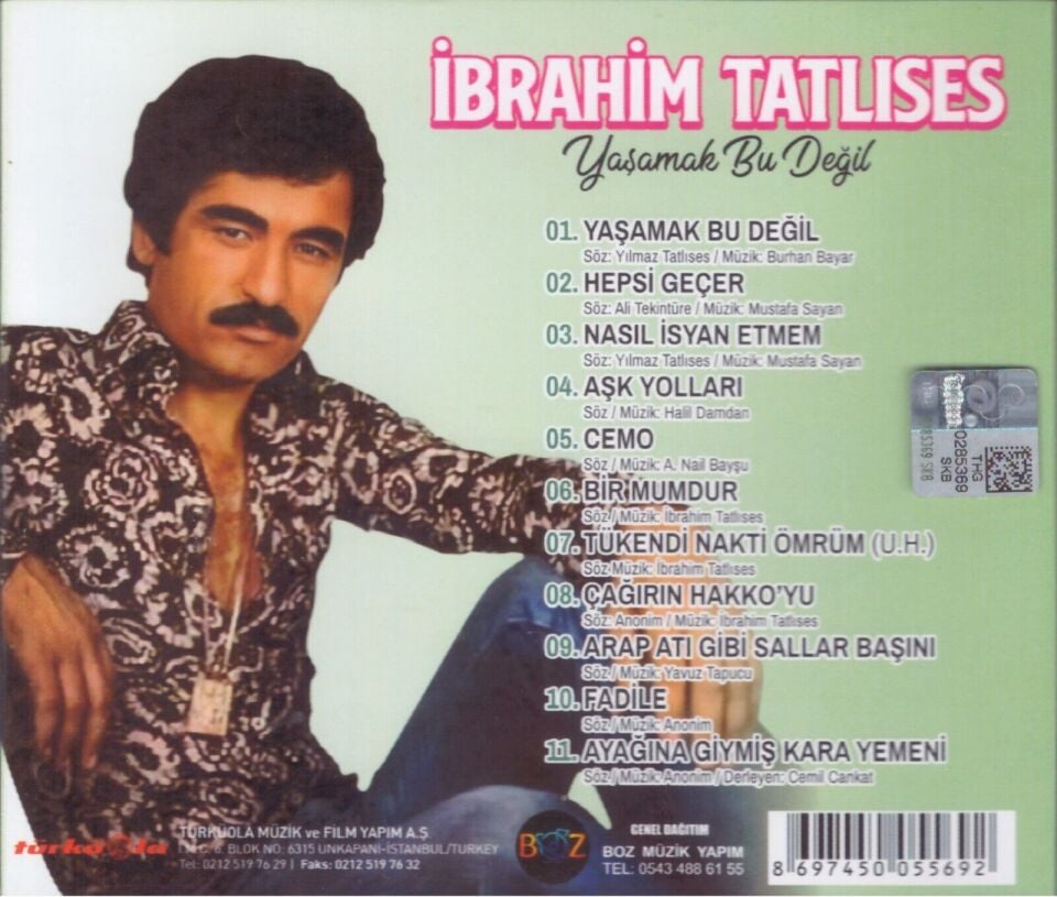 İBRAHİM TATLISES - YAŞAMAK BU DEĞİL (1982) - CD 2023 REISSUE JEWEL CASE AMBALAJINDA SIFIR