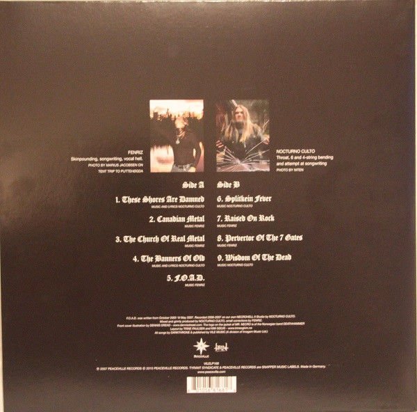 DARKTHRONE - F.O.A.D. (2007) - LP BLACK METAL SIFIR PLAK