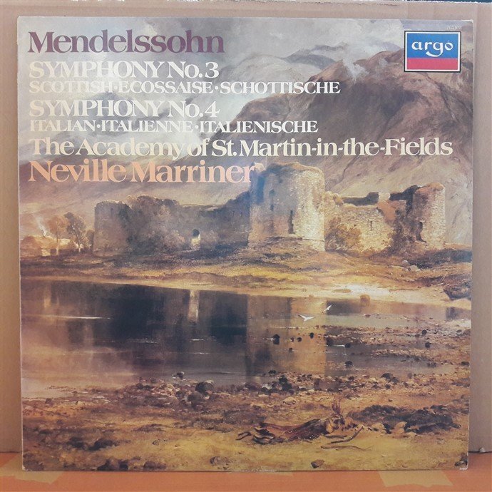 MENDELSSOHN: SYMPHONY NOS.3&4, THE ACADEMY OF ST.MARTIN-IN-THE-FIELDS, NEVILLE MARRINER (1981) - PLAK 2.EL