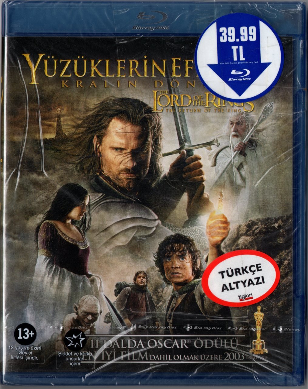 YÜZÜKLERİN EFENDİSİ KRALIN DÖNÜŞÜ - THE LORD OF THE RINGS THE RETURN OF THE KING - BLU-RAY SIFIR