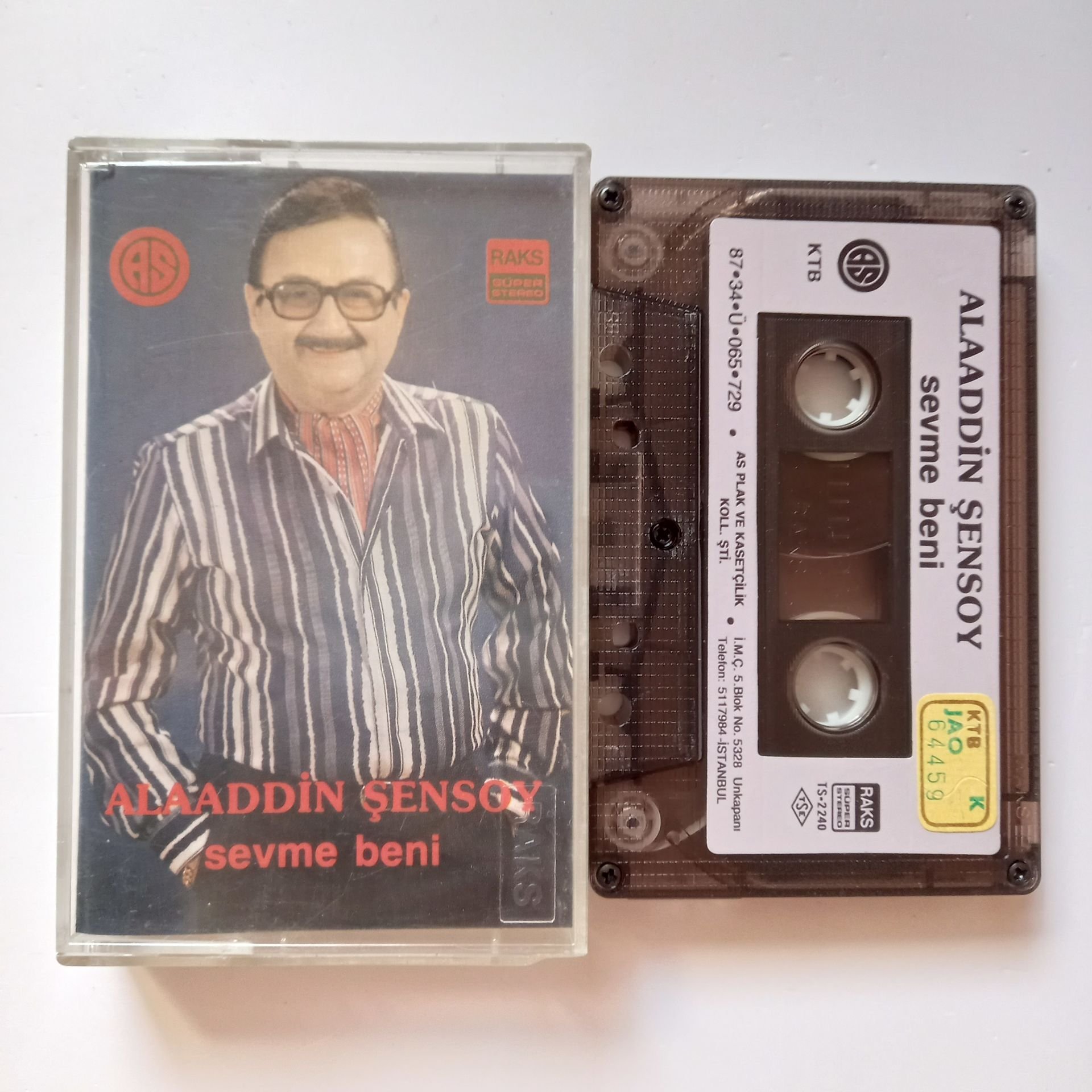 ALAADDİN ŞENSOY - SEVME BENİ (1987) - KASET 2.EL