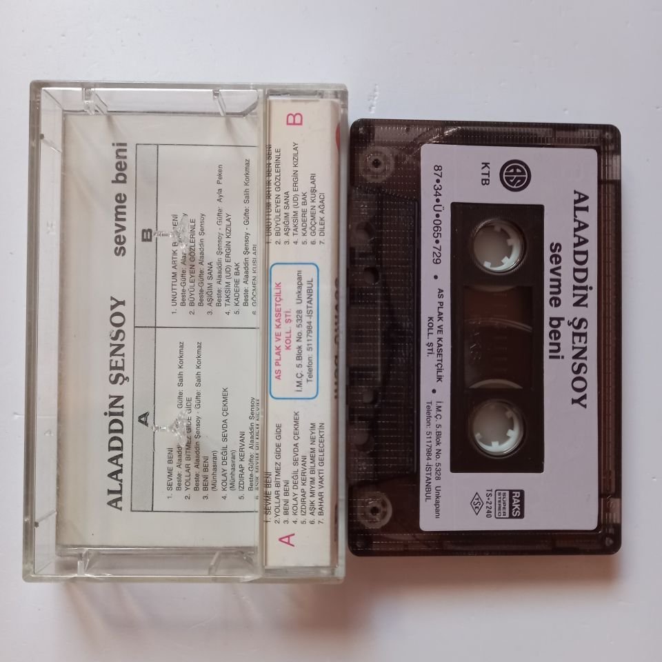 ALAADDİN ŞENSOY - SEVME BENİ (1987) - KASET 2.EL