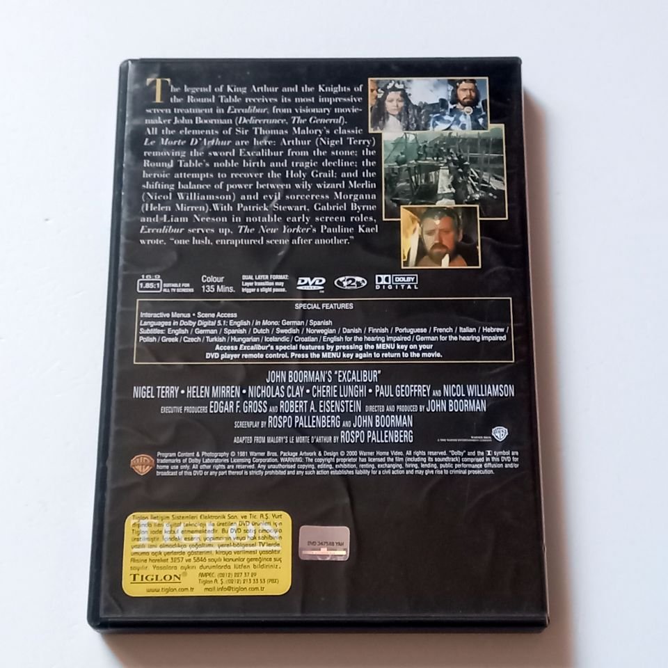 EXCALIBUR - NIGEL TERRY, HELEN MIRREN, NICHOLAS CLAY - YÖN.: JOHN BOORMAN - DVD 2. EL