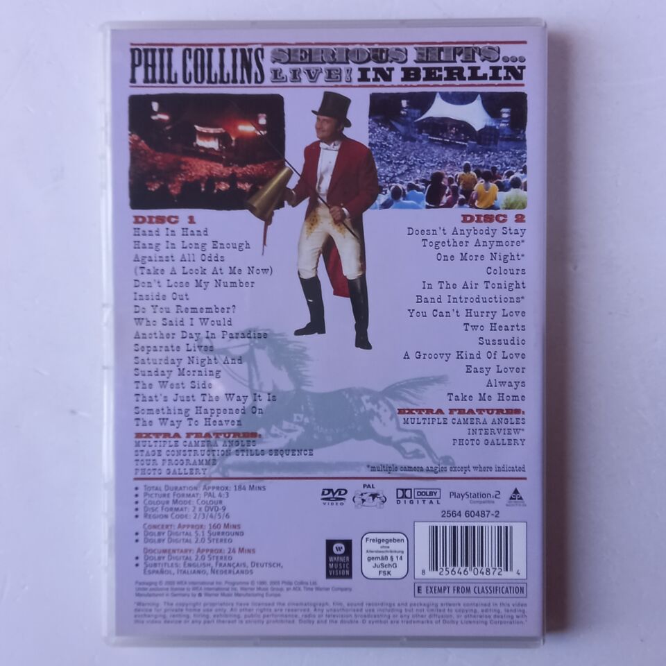 PHIL COLLINS - SERIOUS HITS LIVE - 2DVD 2.EL