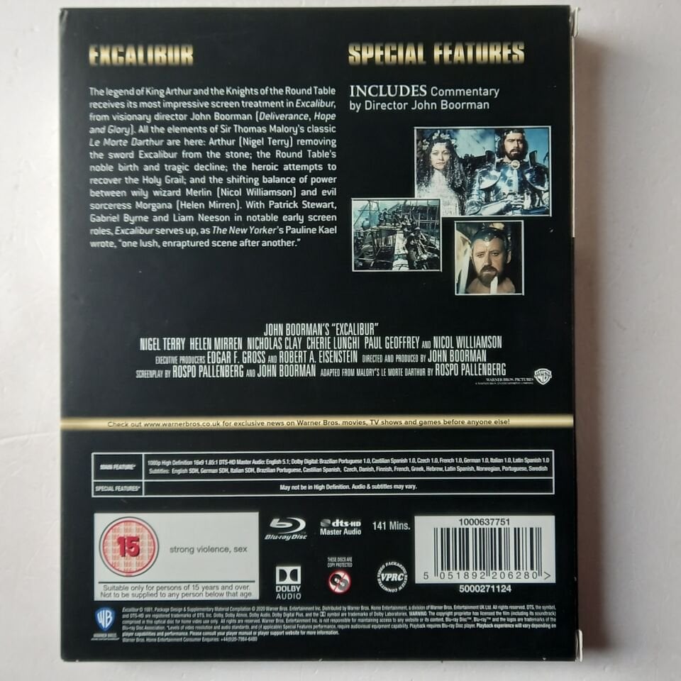 EXCALIBUR / PREMIUM COLLECTION - NIGEL TERRY, HELEN MIRREN - BLU-RAY 2.EL
