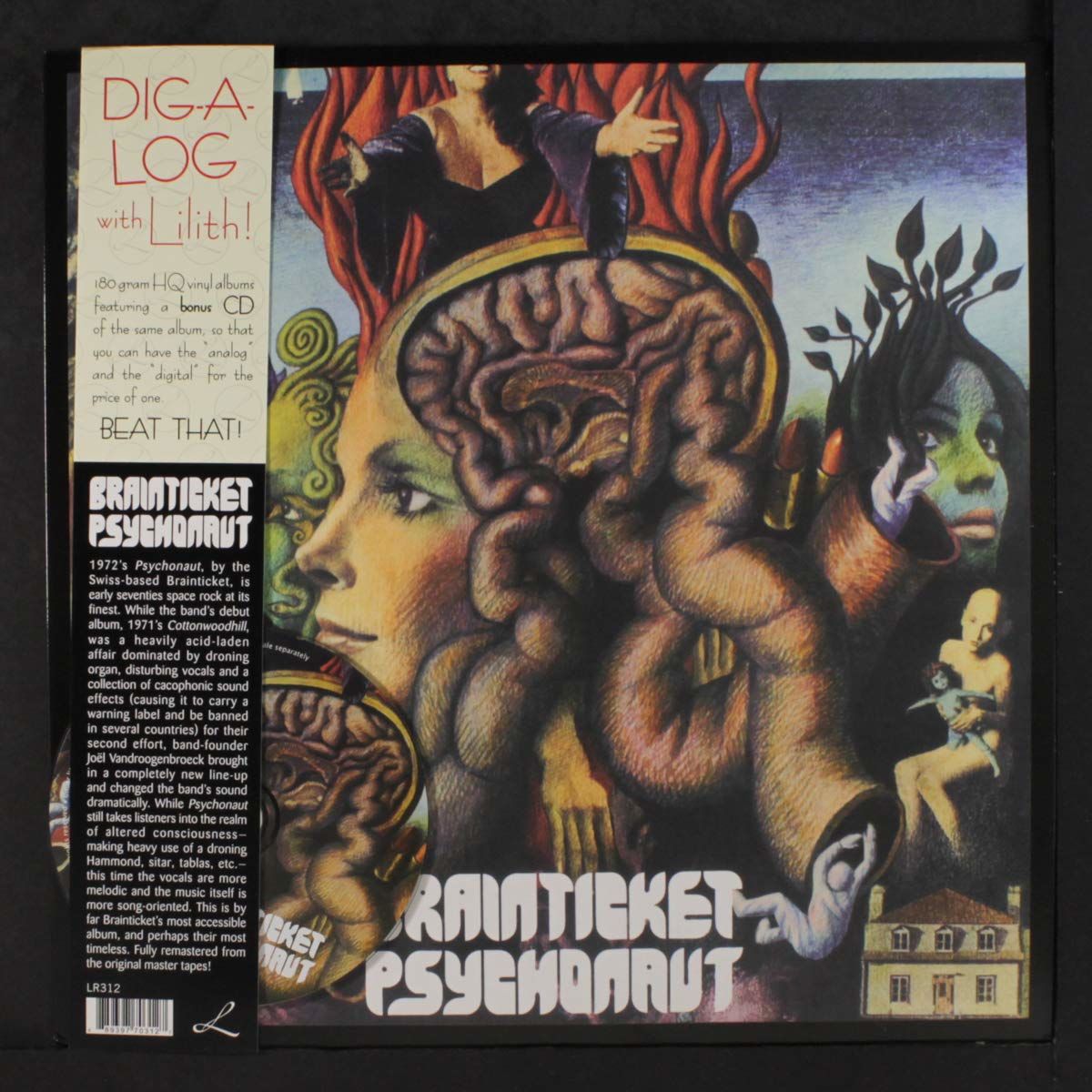 BRAINTICKET - PSYCHONAUT (1971) - LP + CD 2018 EDITION REISSUE KRAUTROCK , SPACE ROCK , PSYCHEDELIC ROCK SIFIR PLAK