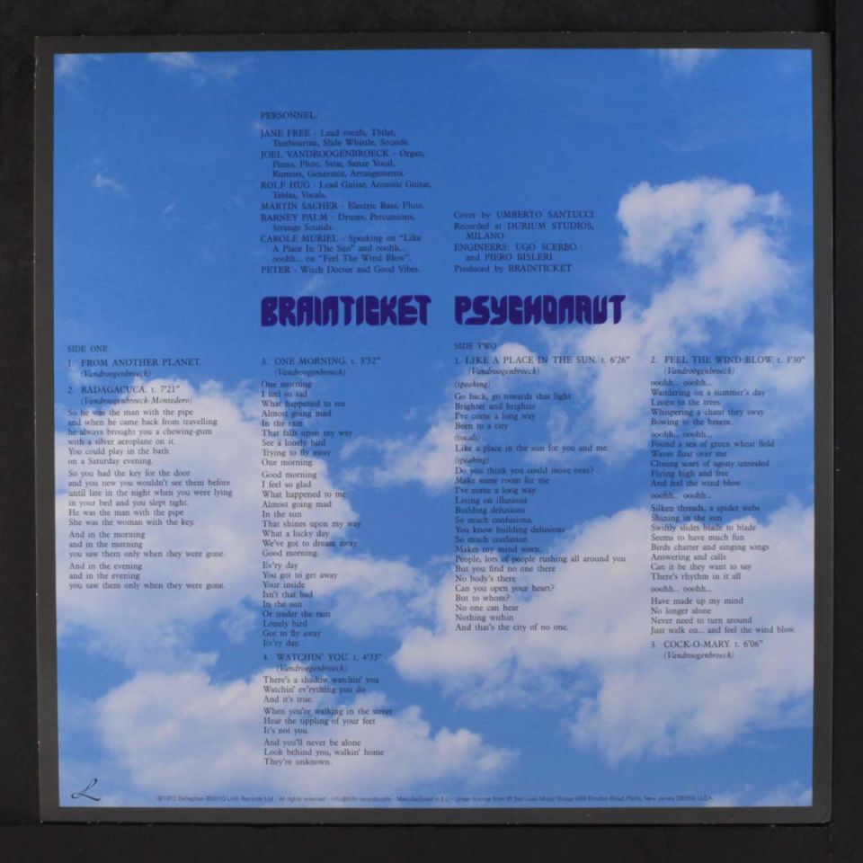 BRAINTICKET - PSYCHONAUT (1971) - LP + CD 2018 EDITION REISSUE KRAUTROCK , SPACE ROCK , PSYCHEDELIC ROCK SIFIR PLAK