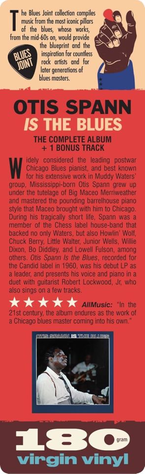 OTIS SPANN - OTIS SPANN IS THE BLUES (1961) - LP 180GR 2024 EDITION PIANO BLUES SIFIR PLAK