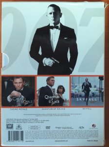 007 JAMES BOND DANIEL CRAIG KOLEKSİYONU CASINO RAYALE - QUANTUM OF SOLACE - SKYFALL - 3DVD 2.EL