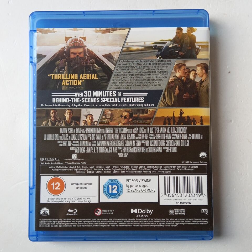 TOP GUN: MAVERICK - TOM CRUISE - BLU-RAY 2.EL