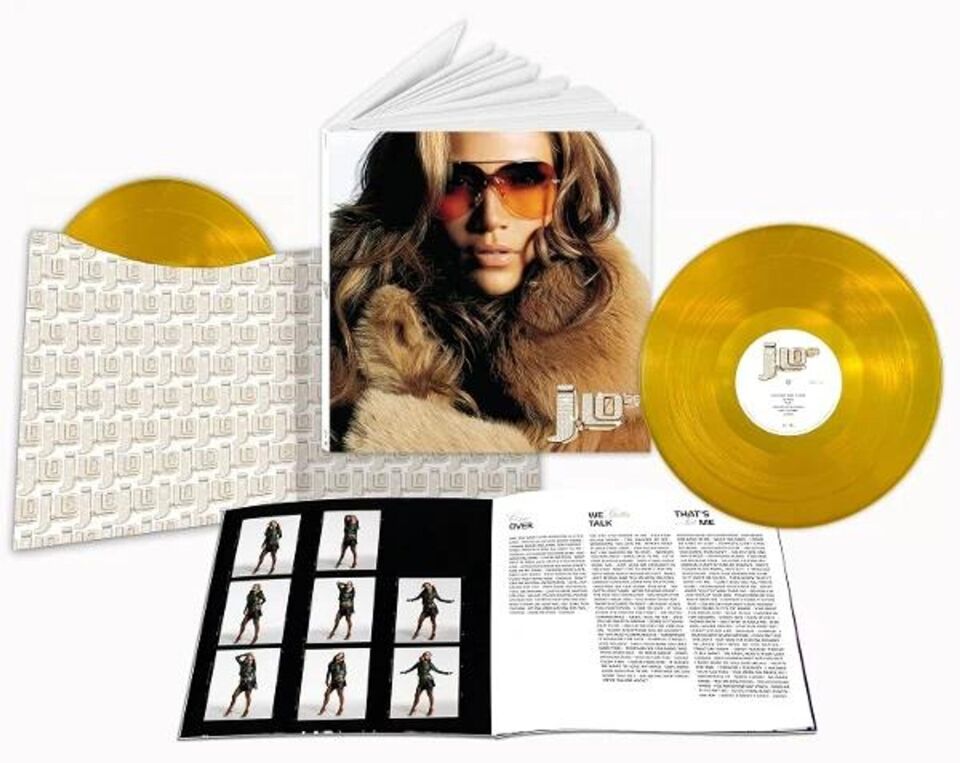 JENNIFER LOPEZ - J LO (2001) - 2xLP 2026 TRANSLUCENT GOLD COLOURED 25TH ANNIVERSARY EDITION SIFIR PLAK