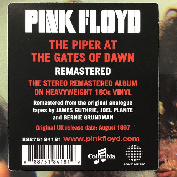 PINK FLOYD - THE PIPER AT THE GATES OF DAWN (1967) - LP 180GR 2025 EDITION SIFIR PLAK