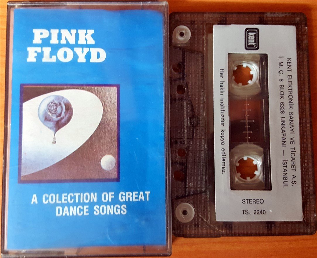 PINK FLOYD - A COLLECTION OF GREAT DANCE SONGS CASSETTE MADE IN TURKEY ''USED'' PAPER LABEL