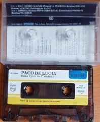 PACO DE LUCIA - SOLO QUIERO CAMINAR (1990) - KASET PLAKSAN 2.EL