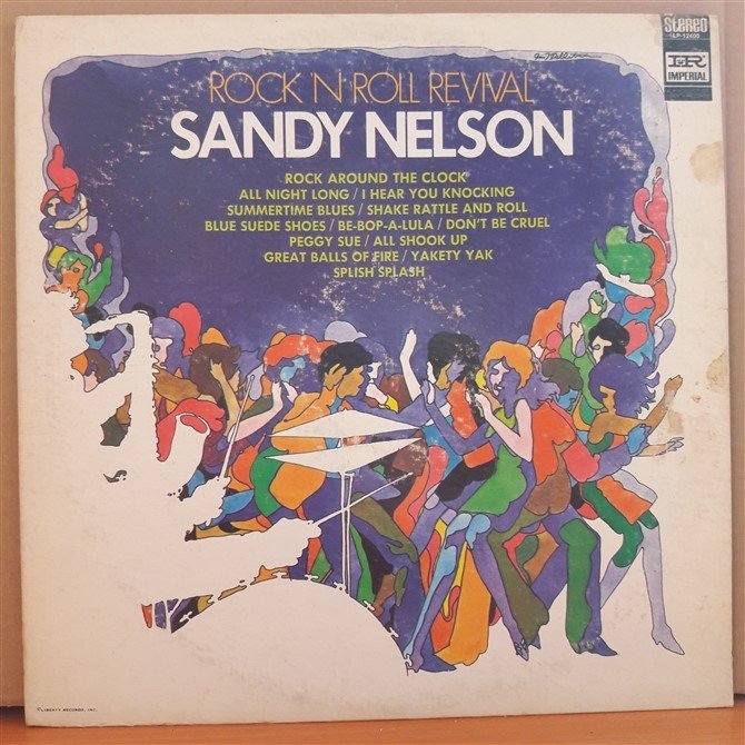 SANDY NELSON - ROCK 'N ROLL REVIVAL - LP 2.EL PLAK