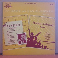 JAN PEERCE, MARIAN ANDERSON - RECITAL - LP 2.EL PLAK