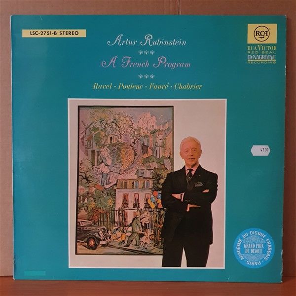 ARTUR RUBINSTEIN / A FRENCH PROGRAM / RAVEL, POULENC, FAURE, CHABRIER - LP 2.EL PLAK