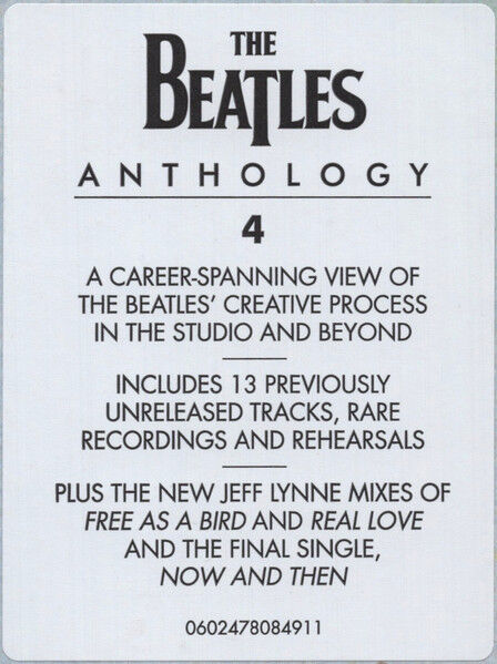 THE BEATLES - ANTHOLOGY VOL4 (2025) - 3xLP COMPILATION 180GR SIFIR PLAK