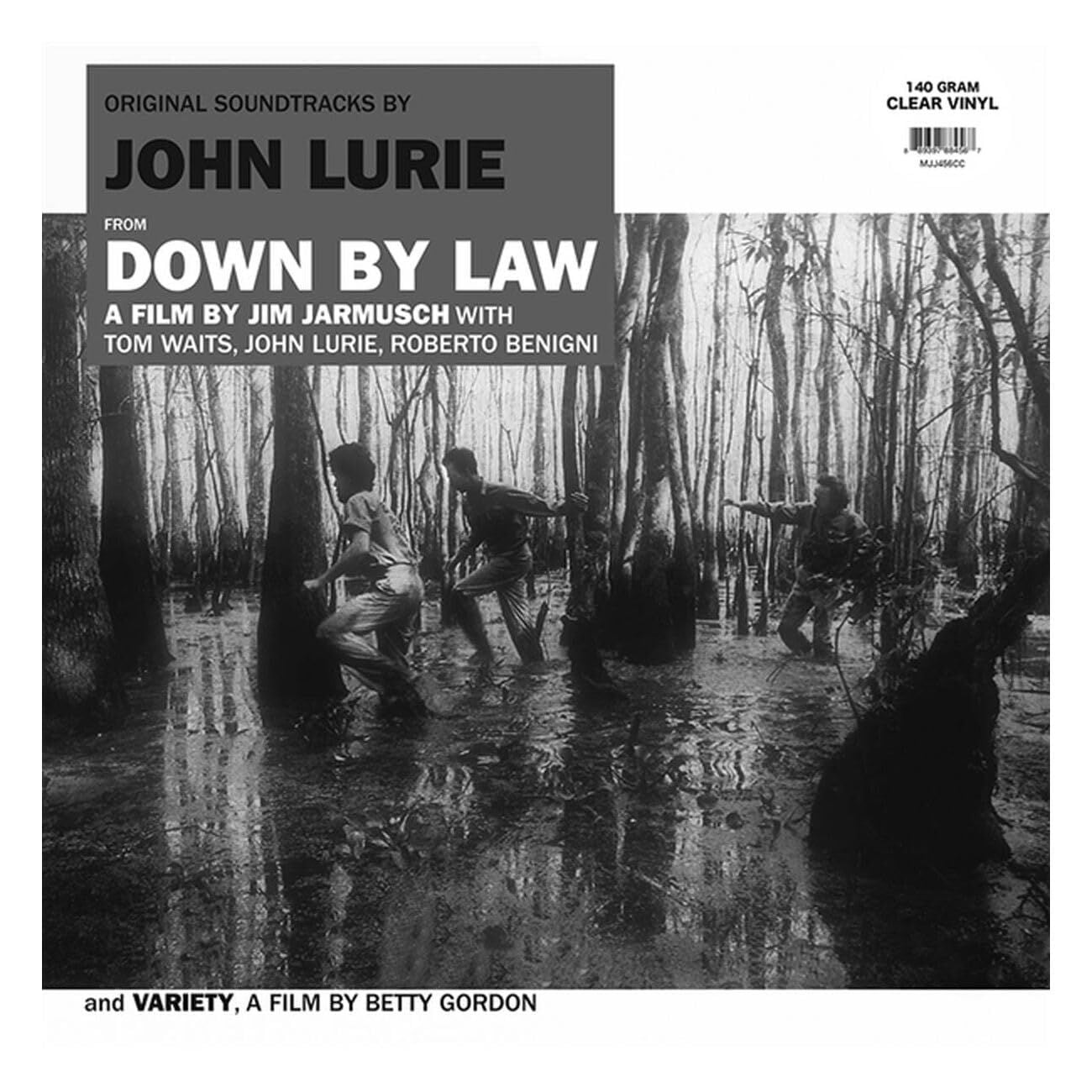 DOWN BY LAW - SOUNDTRACK / JOHN LURIE (1987) - LP 2025 TRANSPARENT CLEAR COLOURED EDITION CONTEMPORARY JAZZ SIFIR PLAK