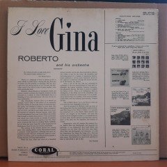 I LOVE GINA - ROBERTO AND HIS ORCHESTRA - LP 2.EL PLAK