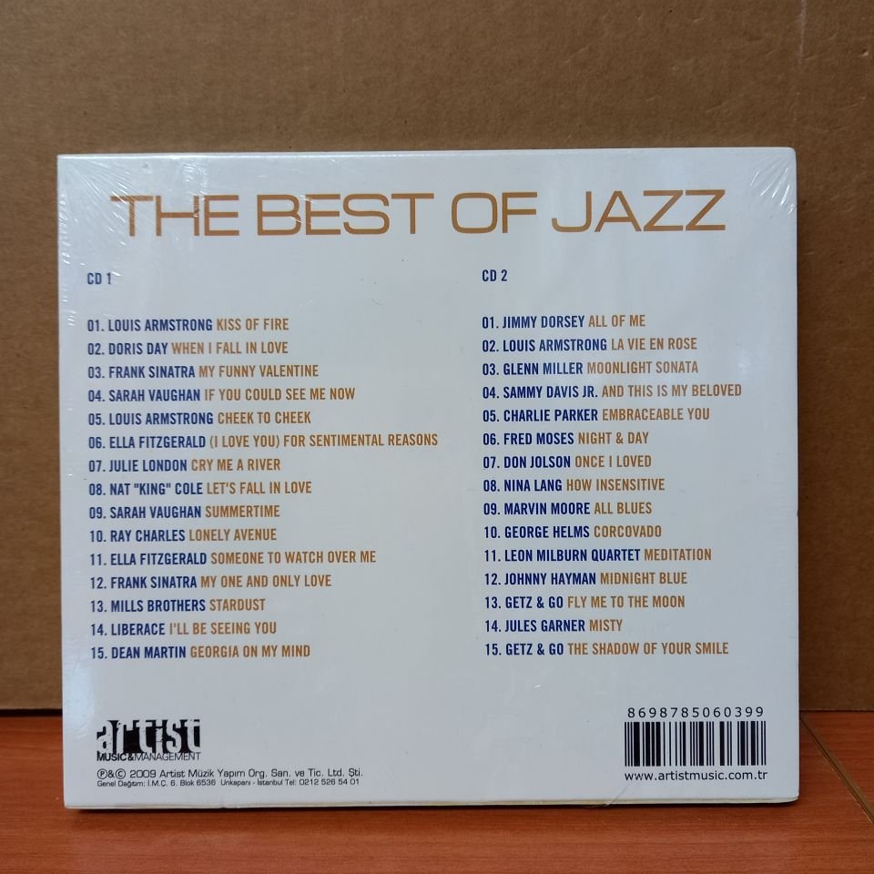THE BEST OF JAZZ - 30 GREAT STANDARTS OF JAZZ / LOUİS ARMSTRONG, ELLA FITZGERALD, RAY CHARLES, DORİS DAY, FRANK SİNATRA (2009) - 2CD SIFIR