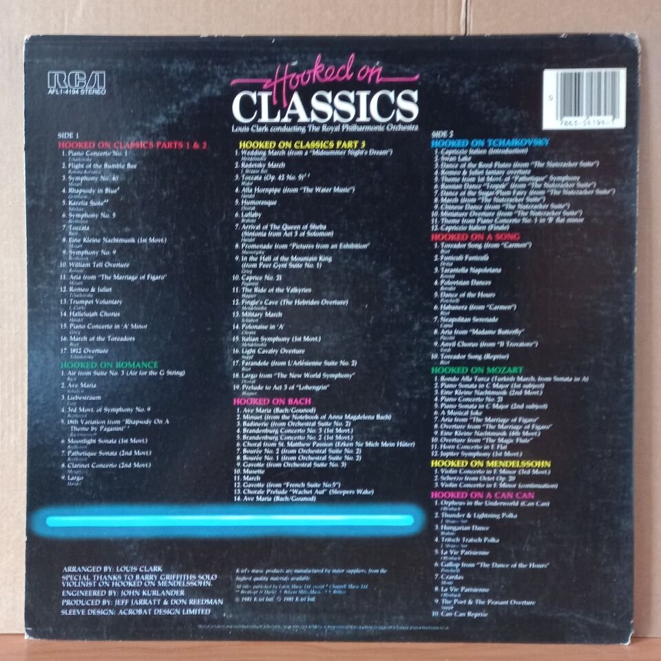 HOOKED ON CLASSICS / LOUIS CLARK CONDUCTING THE ROYAL PHILHARMONIC ORCHESTRA (1981) - LP 2.EL PLAK