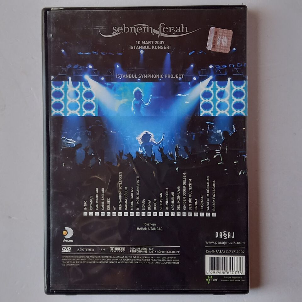 ŞEBNEM FERAH - 10 MART 2007 İSTANBUL KONSERİ - DVD 2.EL