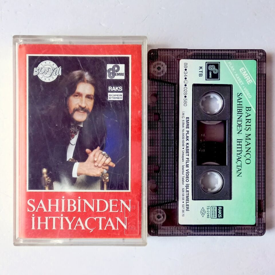 BARIŞ MANÇO – FUL AKSESUAR '88 MANÇO / SAHİBİNDEN İHTİYAÇTAN (1988) - KASET 2.EL