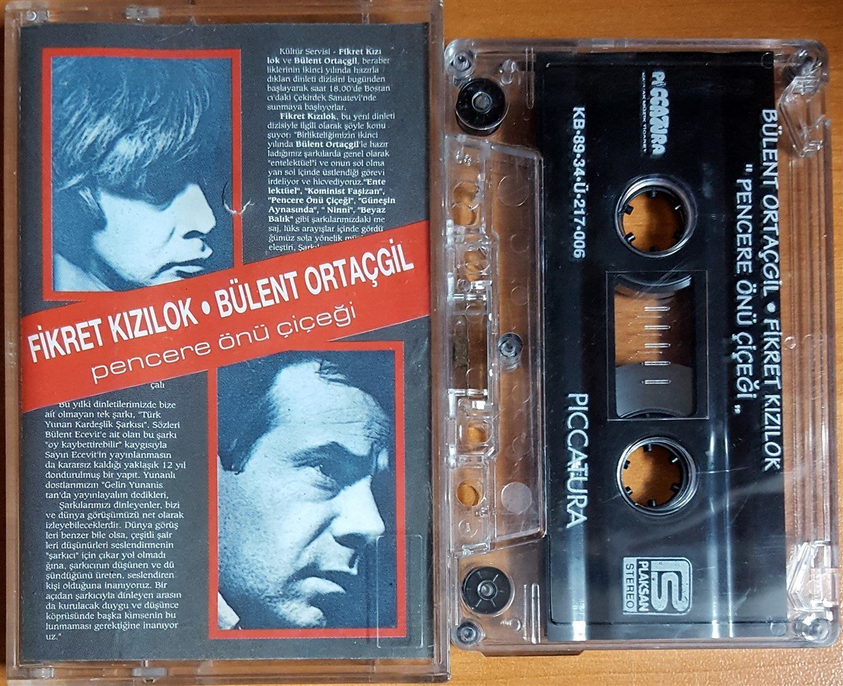 FİKRET KIZILOK / BÜLENT ORTAÇGİL - PENCERE ÖNÜ ÇİÇEĞİ (1989) PICCATURA KASET 2.EL