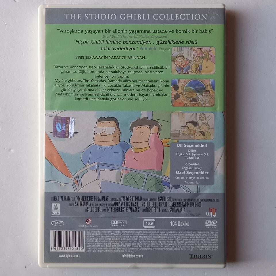 EN SEVDİĞİM KOMŞULARIM / MY NEIGHBOURS THE YAMADAS - ISAO TAKAHATA - DVD 2.EL