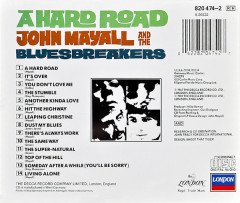 JOHN MAYALL AND THE BLUESBREAKERS - A HARD ROAD (1967) - CD 1987 EDT MADE IN WEST GERMANY 2.EL