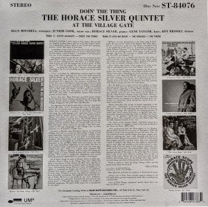 HORACE SILVER - DOIN' THE THING AT HE VILLAGE GATE (1961) - LP PLAK SIFIR