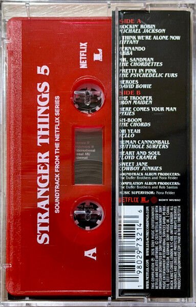 STRANGER THINGS - SEASON 5 SOUNDTRACK (2026) - KASET / MICHAEL JACKSON ABBA DAVID BOWIE IRON MAIDEN PIXIES YELLO / AMBALAJINDA SIFIR