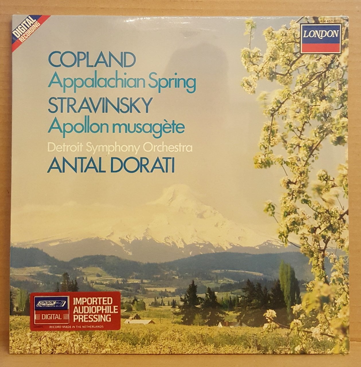 COPLAND APPALACHIAN SPRING / STRAVINSKY APOLLON MUSAGETE - ANTAL DORATI DETROIT S.O. - 1986 SIFIR  PLAK