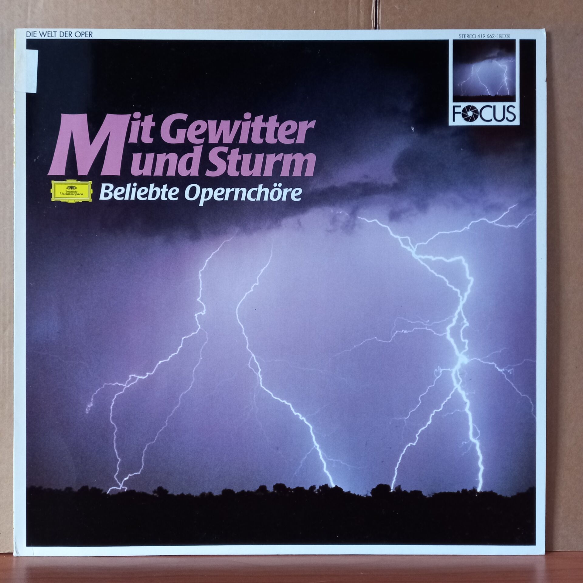 MIT GEWITTER UND STURM - BELIEBTE OPERNCHÖRE / BIZET, BEETHOVEN, MOZART, WAGNER, VERDI (1987) - LP 2.EL PLAK