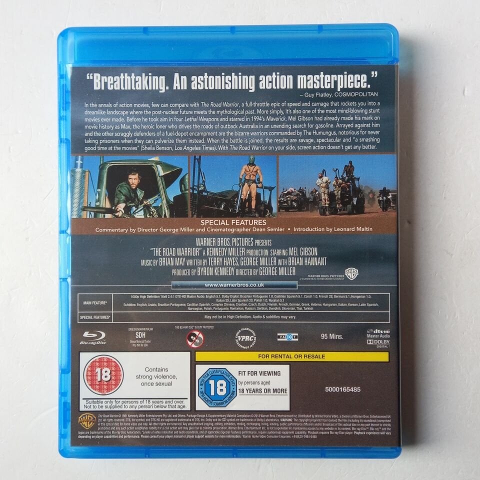 THE ROAD WARRIOR - MEL GIBSON - BLU-RAY 2.EL