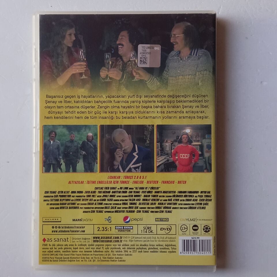 ALİBABA VE 7 CÜCELER - CEM YILMAZ, ÇETİN ALTAY, ZAFER ALGÖZ - DVD 2.EL