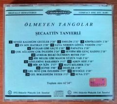 ŞECAATTİN TANYERLİ - ÖLMEYEN TANGOLAR CD İLK BASKI 2.EL