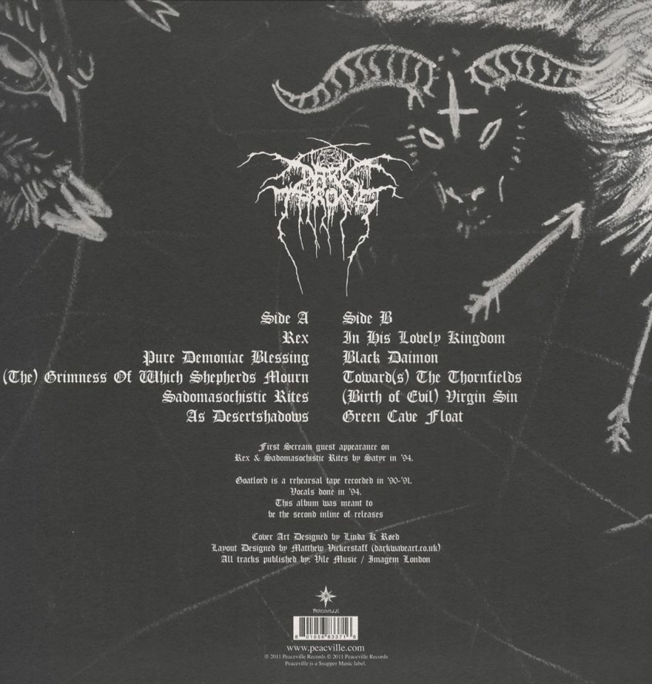 DARKTHRONE - GOATLORD (1996) - LP BLACK METAL SIFIR PLAK