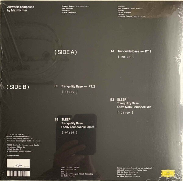 MAX RICHTER - SLEEP: TRANQUILITY BASE (2023) - LP DEUTSCHE GRAMMOPHON SIFIR PLAK