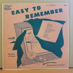 EASY TO REMEMBER - ROYALE CONCERT ORCHESTRA (1952) - LP 2.EL PLAK