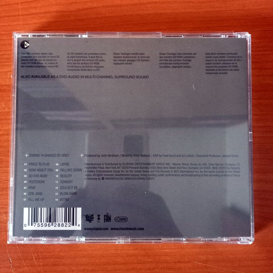 STAIND – 14 SHADES OF GREY (2003) - CD 2.EL
