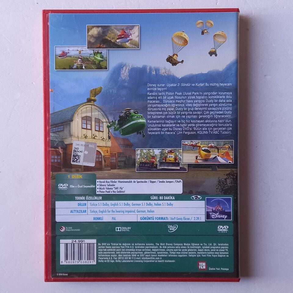 UÇAKLAR 2: SÖNDÜR VE KURTAR - DVD 2.EL