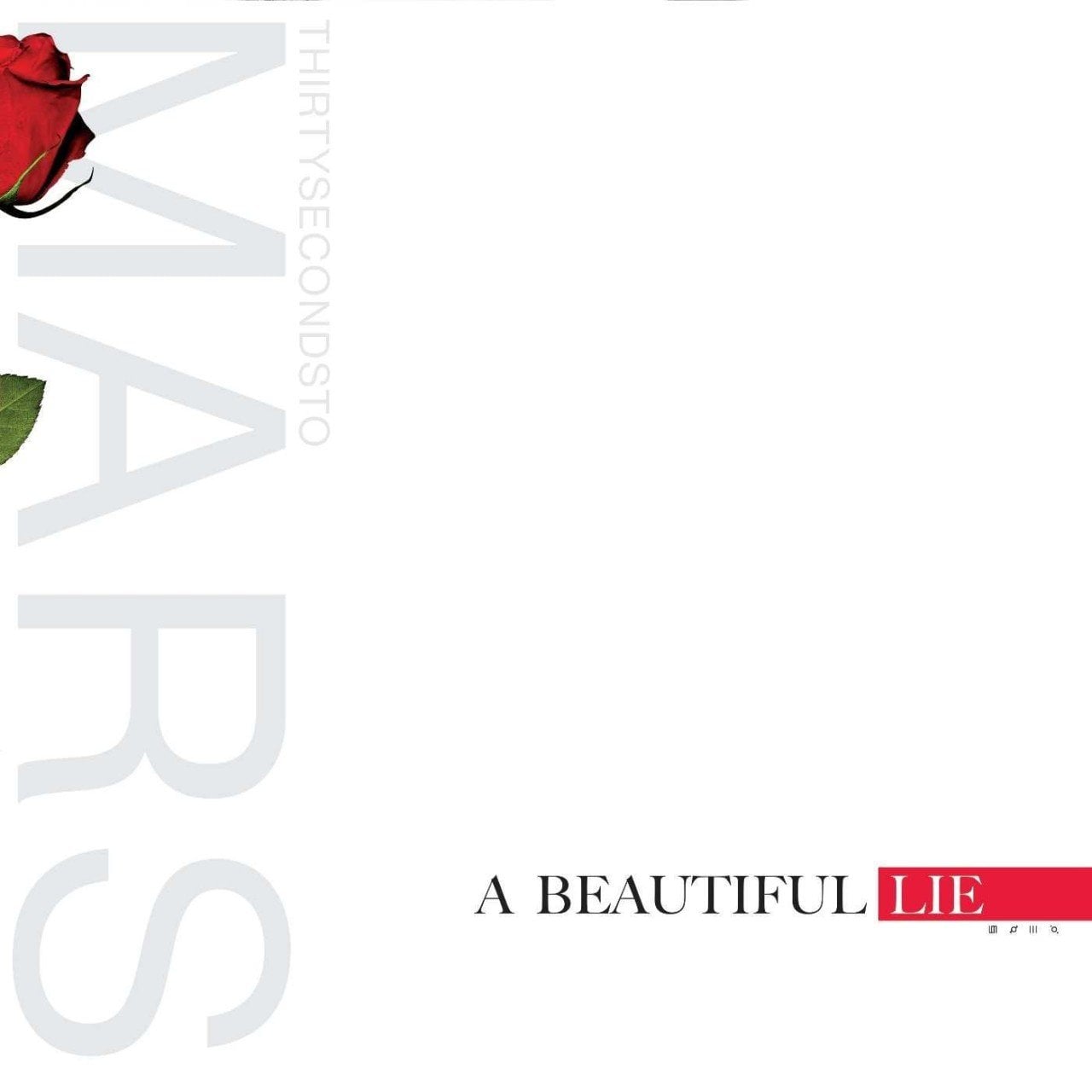THIRTY SECONDS TO MARS - A BEAUTIFUL LIE (2005) - LP 2018 EDITION RED VINYL SIFIR PLAK