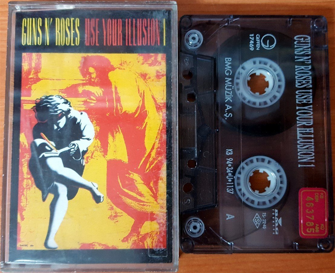 GUNS 'N' ROSES - USE YOUR ILLUSION I (1994) BMG CASSETTE MADE IN TURKEY ''USED''