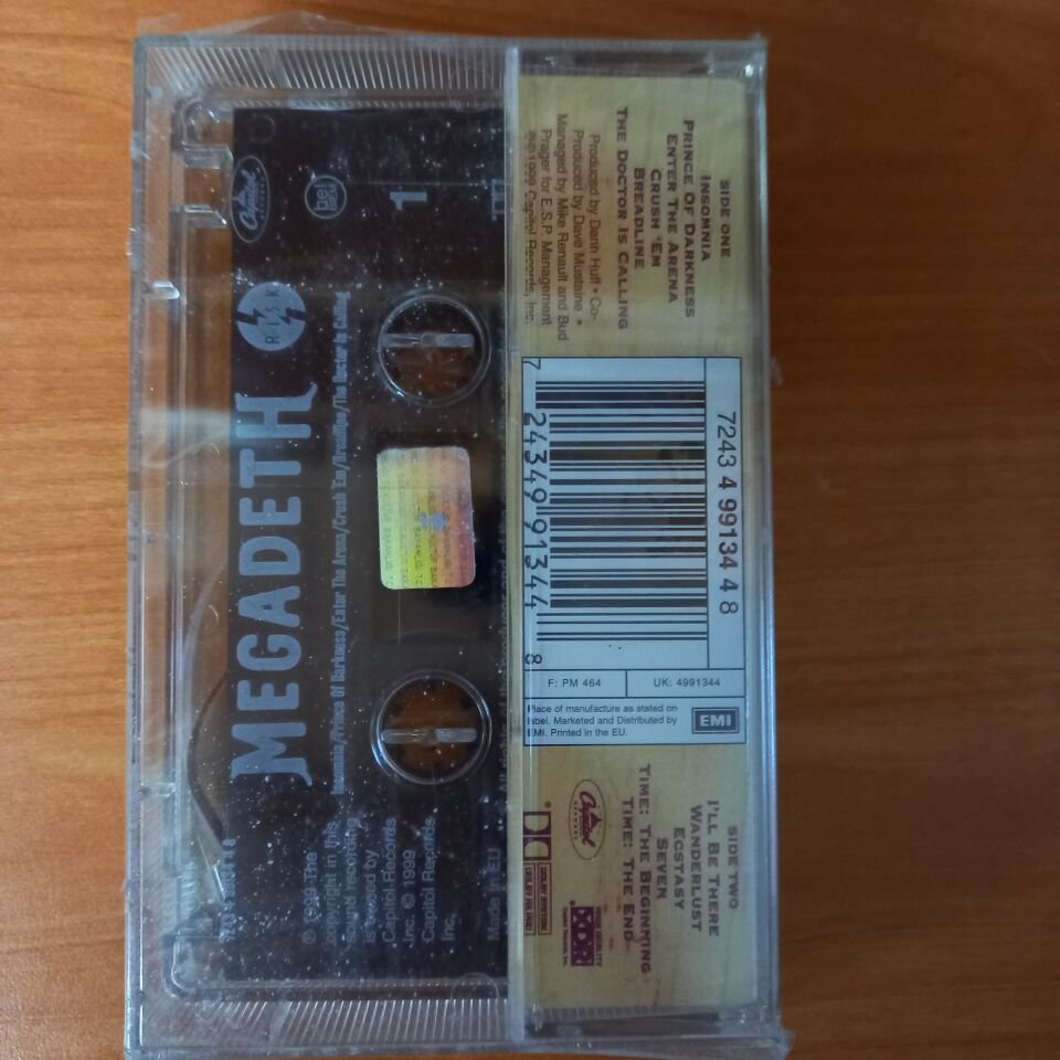 MEGADETH - RISK (1999) - KASET SIFIR