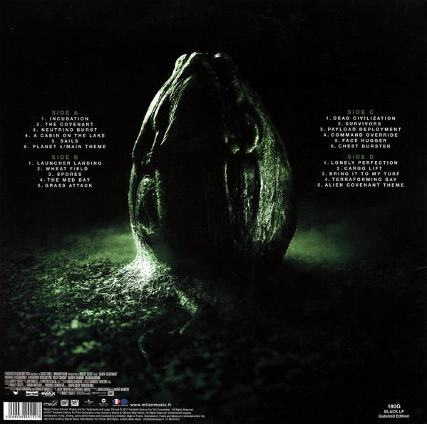 ALIEN COVENANT - SOUNDTRACK MUSIC BY JED KURZEL (2017) - 2LP 180GR MADE IN EU SIFIR PLAK