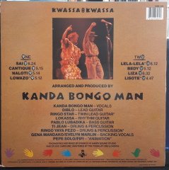 KANDA BONGO MAN - KWASSA KWASSA (1989) - PLAK 2.EL